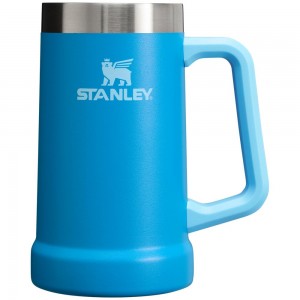 Botellas de Agua Stanley Adventure Big Grip Beer Stein | 24OZ Mugs Azules | JTDB-50287