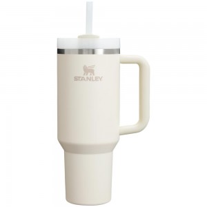 Botellas de Agua Stanley Adventure Quencher H2.0 Travel Tumbler | 40 OZ Creme Blancas | NRCX-76519