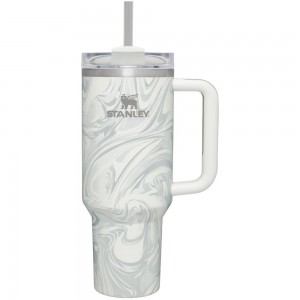 Botellas de Agua Stanley Adventure Quencher H2.0 Travel Tumbler | 40 OZ Blancas | FNKH-18529