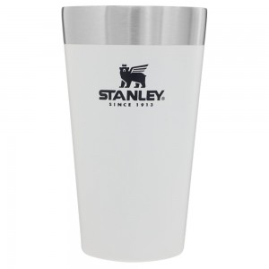 Botellas de Agua Stanley Adventure Stacking Stainless Steel Beer Pint | 16OZ Tumbler Blancas | ZNHD-49281