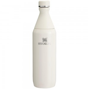 Botellas de Agua Stanley All Day Slim Bottle | 20 OZ Creme Blancas | LYJB-94203