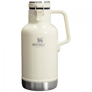 Botellas de Agua Stanley Classic Easy-Pour Insulated Beer Growler | 64 OZ Beige | YOGQ-23594