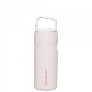 Botellas de Agua Stanley IceFlow™ Bottle with Cap and Carry+ Lid | 16 OZ Rosas | GCHA-30684