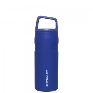 Botellas de Agua Stanley IceFlow™ Bottle with Cap and Carry+ Lid | 16 OZ Azules | WBZI-08675