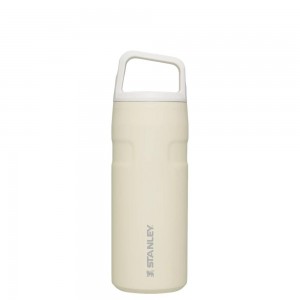 Botellas de Agua Stanley IceFlow™ Bottle with Cap and Carry+ Lid | 16 OZ Beige | OPCV-89513