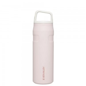 Botellas de Agua Stanley IceFlow™ Bottle with Cap and Carry+ Lid | 24 OZ Rosas | WHRS-08357