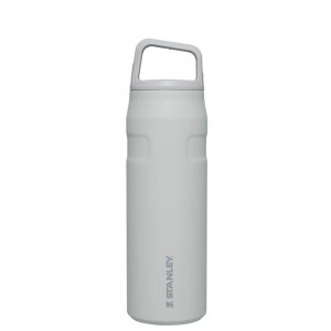 Botellas de Agua Stanley IceFlow™ Bottle with Cap and Carry+ Lid | 24 OZ Gris | QJYV-92478