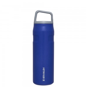 Botellas de Agua Stanley IceFlow™ Bottle with Cap and Carry+ Lid | 24 OZ Azules | MIEC-15394
