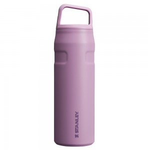 Botellas de Agua Stanley IceFlow™ Bottle with Cap and Carry+ Lid | 24 OZ Moradas | OGHF-75609