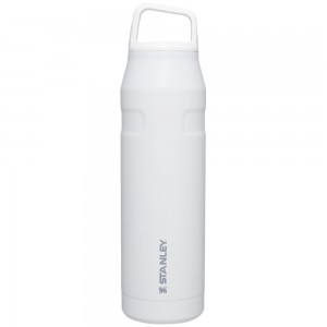 Botellas de Agua Stanley IceFlow™ Bottle with Cap and Carry+ Lid | 36 OZ Blancas | RXJG-34615