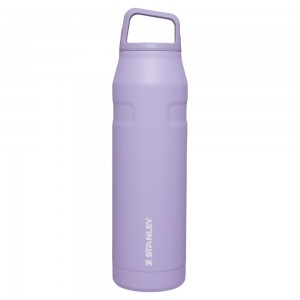 Botellas de Agua Stanley IceFlow™ Bottle with Cap and Carry+ Lid | 36 OZ Moradas | ZJUF-50672