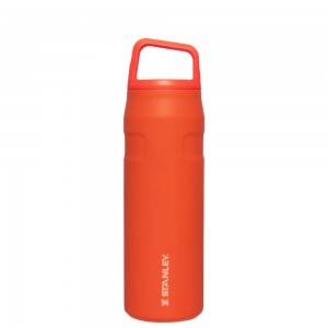 Botellas de Agua Stanley IceFlow™ Bottle with Cap and Carry+ Lid | 24 OZ Naranjas | CHDT-23647