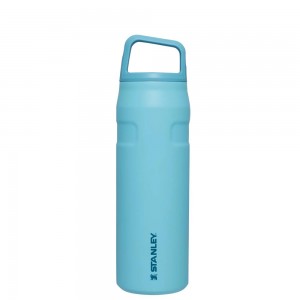 Botellas de Agua Stanley IceFlow™ Bottle with Cap and Carry+ Lid | 24 OZ Azules | OIXF-71368