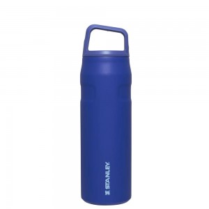 Botellas de Agua Stanley IceFlow™ Bottle with Cap and Carry+ Lid | 24 OZ Azules | QDNH-03692