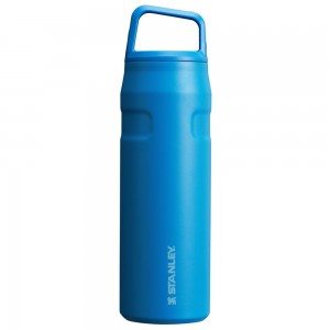 Botellas de Agua Stanley IceFlow™ Bottle with Cap and Carry+ Lid | 24 OZ Azules | BCEJ-60748