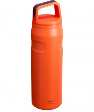 Botellas de Agua Stanley IceFlow™ Bottle with Cap and Carry+ Lid | 24 OZ Naranjas | VILP-27015