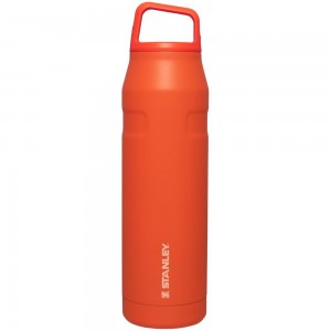 Botellas de Agua Stanley IceFlow™ Bottle with Cap and Carry+ Lid | 36 OZ Naranjas | ZDEW-26510