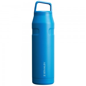 Botellas de Agua Stanley IceFlow™ Bottle with Cap and Carry+ Lid | 36 OZ Azules | OPNZ-20593
