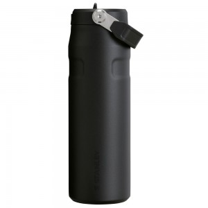 Botellas de Agua Stanley The IceFlow™ Bottle with Flip Straw Lid | 24 OZ Negras | KBIH-73540