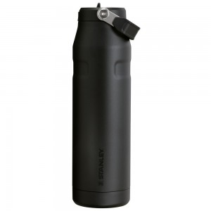Botellas de Agua Stanley The IceFlow™ Bottle with Flip Straw Lid | 36 OZ Negras | MBEK-41897