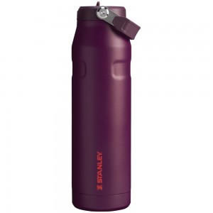 Botellas de Agua Stanley The IceFlow™ Bottle with Flip Straw Lid | 36 OZ Moradas | SZJY-35012