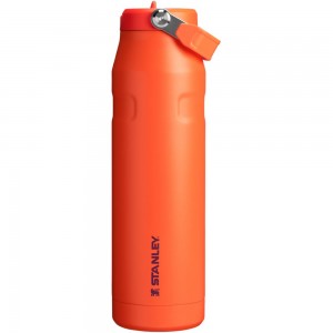 Botellas de Agua Stanley The IceFlow™ Bottle with Flip Straw Lid | 36 OZ Naranjas | WRVH-75823