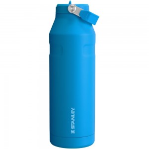 Botellas de Agua Stanley The IceFlow™ Bottle with Flip Straw Lid | 50 OZ Azules | TFPJ-60824