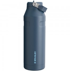 Botellas de Agua Stanley The IceFlow™ Bottle with Flip Straw Lid | 50 OZ Azul Marino | RXWO-19542