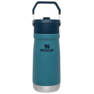 Botellas de Agua Stanley The IceFlow Flip Straw Water Bottle | 17 OZ | Insulated Bottle | Stanl Azules | KJBR-02387