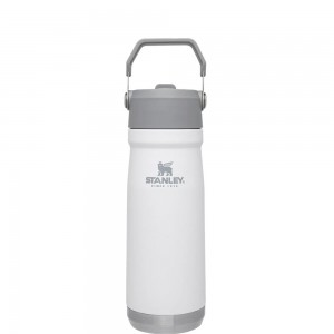 Botellas de Agua Stanley The IceFlow Flip Straw Water Bottle | 22 OZ | Insulated Bottle | Stanl Blancas | CMNL-84973