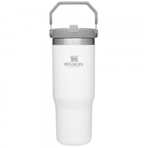 Botellas de Agua Stanley The IceFlow Flip Straw Tumbler | 30 OZ | Insulated Water Blancas | MGKZ-79063