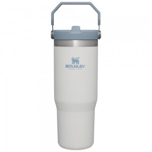 Botellas de Agua Stanley The IceFlow Flip Straw Tumbler | 30 OZ | Insulated Water Gris | FKHN-72896
