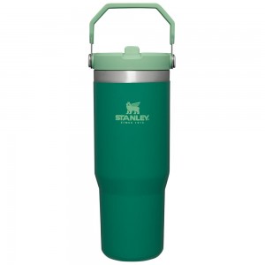 Botellas de Agua Stanley The IceFlow Flip Straw Tumbler | 30 OZ | Insulated Water Verde | CJBO-50367