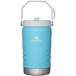 Botellas de Agua Stanley The IceFlow Flip Straw Jug | 40 OZ | Insulated Water Jug Azules | KVOR-58163