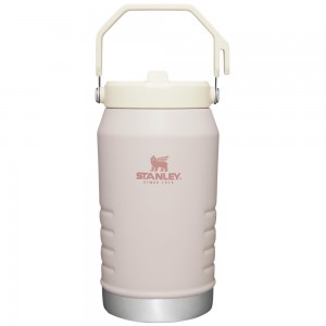 Botellas de Agua Stanley The IceFlow Flip Straw Jug | 64 OZ | Insulated Water Jug Rosas | WUAZ-79480