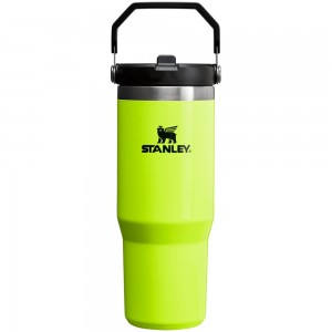 Botellas de Agua Stanley The Neon IceFlow™ Flip Straw Tumbler | 30 OZ Amarillo | OHWV-28715