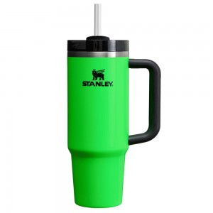 Botellas de Agua Stanley The Neon Quencher H2.0 FlowState™ Tumbler | 30 OZ Verde | UQSF-74503