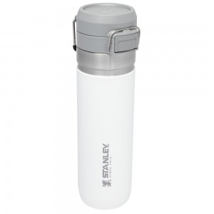 Botellas de Agua Stanley The Quick Flip Go | 24 OZ Blancas | EAKJ-13028