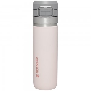 Botellas de Agua Stanley The Quick Flip Go | 24 OZ Rosas | ATDN-95843