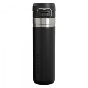 Botellas de Agua Stanley The Quick Flip Go | 24 OZ Negras | XOCE-69284