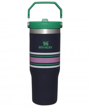 Botellas de Agua Stanley The Varsity Iceflow™ Flip Straw Tumbler | 30 OZ Azul Marino | OZQR-45698