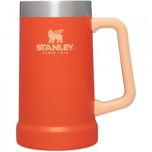 Cups Stanley Adventure Big Grip Beer Stein | 24OZ Mugs Naranjas | KSZX-18349