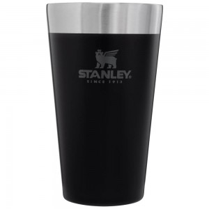 Cups Stanley Adventure Stacking Stainless Steel Beer Pint | 16OZ Tumbler Negras | QFTV-51690