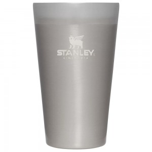 Cups Stanley Adventure Stacking Stainless Steel Beer Pint | 16OZ Tumbler Gris | CBVI-03459