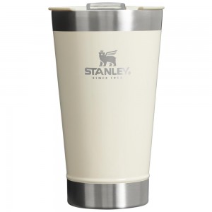 Cups Stanley Classic Stay Chill Insulated Beer Pint | 16OZ Tumbler Beige | YGMQ-49781