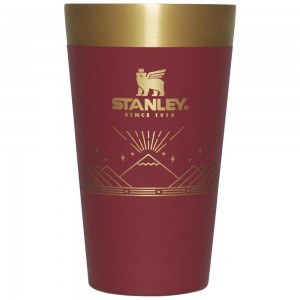 Cups Stanley Winterscape Stacking Beer Pint | 16 OZ Burdeos | DVHF-15892