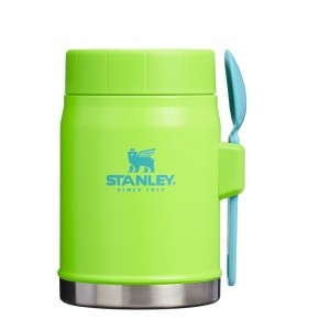 Food Jars Stanley The Heat wave Classic Legendary + Spork | 14 OZ Verde | NQZE-91423