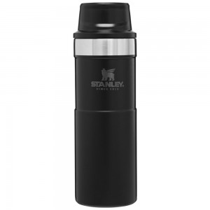 Mugs Stanley Classic Trigger Action Travel Insulated Coffee Tumbler | 16 OZ Negras | UVYG-09856