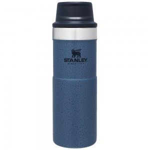 Mugs Stanley Classic Trigger Action Travel Insulated Coffee Tumbler | 16 OZ Azul Marino | POKS-70956