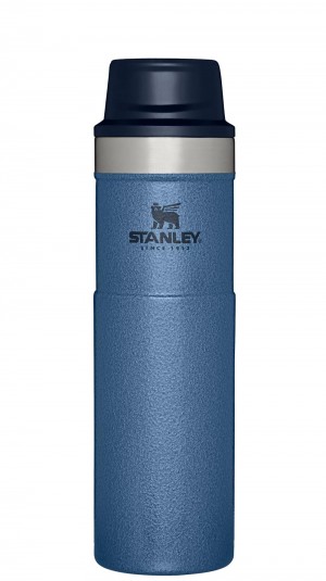 Mugs Stanley Classic Trigger Action Travel Insulated Coffee Tumbler | 20 OZ Azul Marino | YTVX-35897